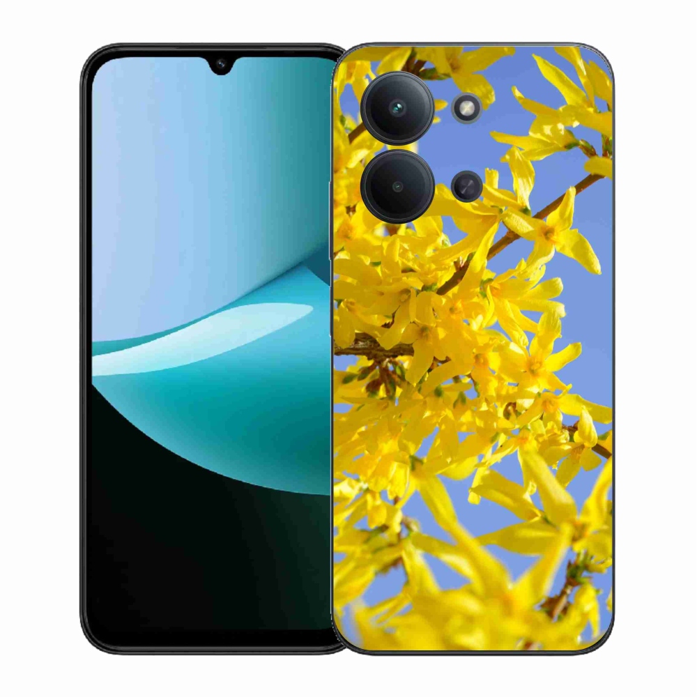 Gél borítás mmCase a Xiaomi Redmi 15C 4G (171mm)/Poco C85 4G (171mm) - sárga virágokhoz