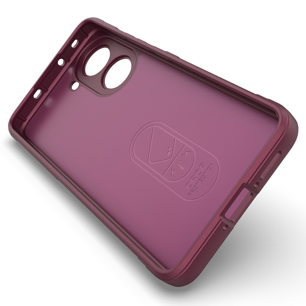 Rugg tartós zselés tok Xiaomi Poco X7 Pro 5G - bordó színben