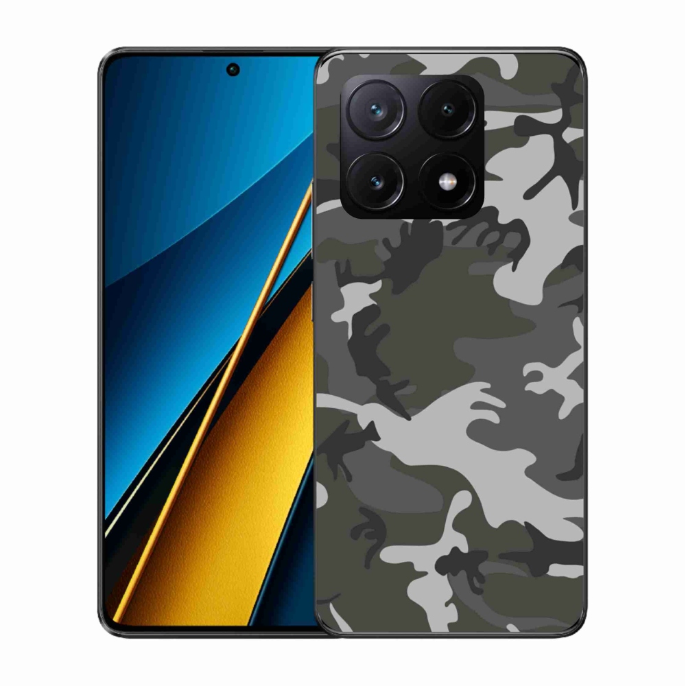 Gél borítás mmCase a Xiaomi Poco X6 Pro 5G számára - álcázó mintázat
