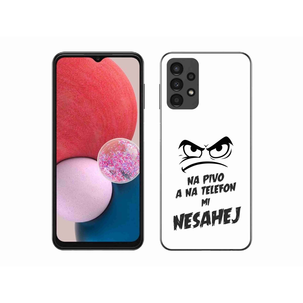 Gél borítás mmCase Samsung Galaxy A13 4G - sör motívum 2 fehér háttérrel