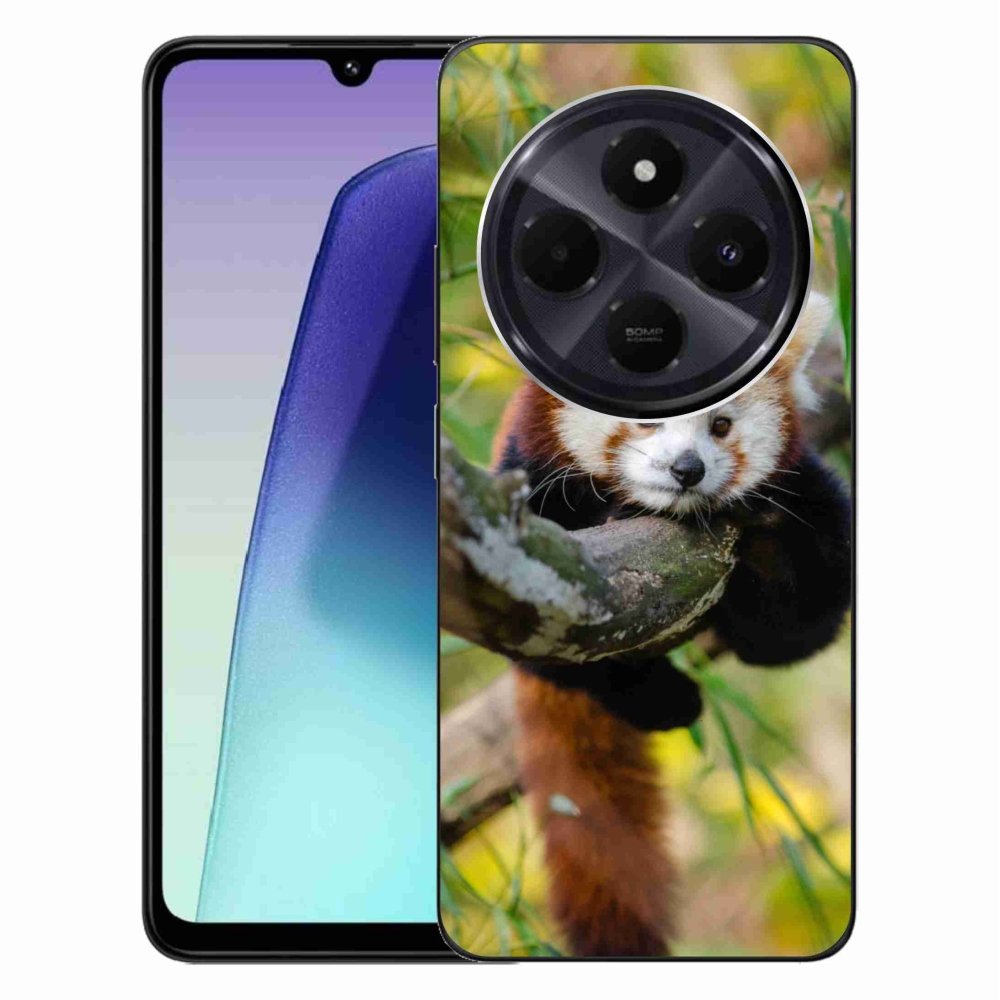 Gél borítás mmCase a Xiaomi Redmi 14C/Poco C75-hez - panda piros