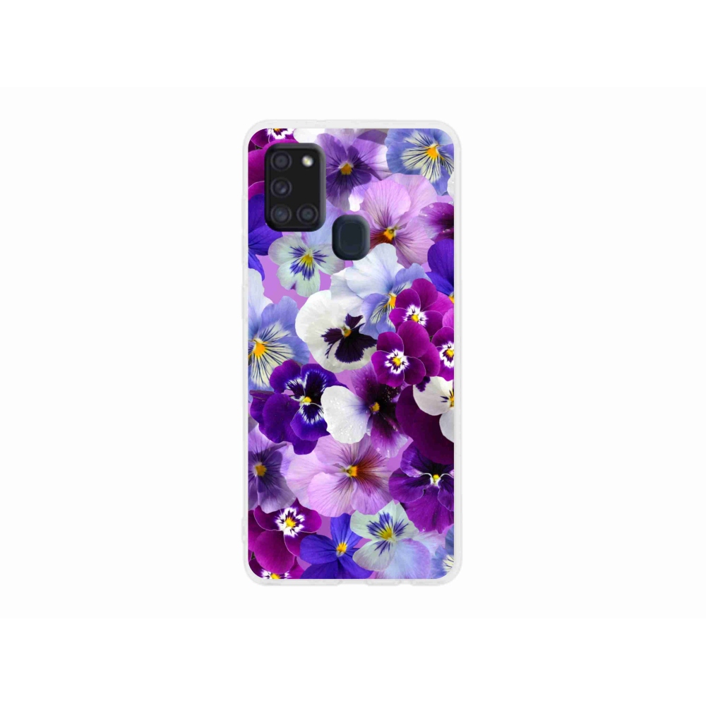 Gél borító mmCase Samsung Galaxy A21s - virágok 9