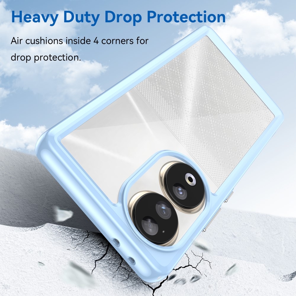 Gél tok fix hátlappal Honor 90-hez - világoskék