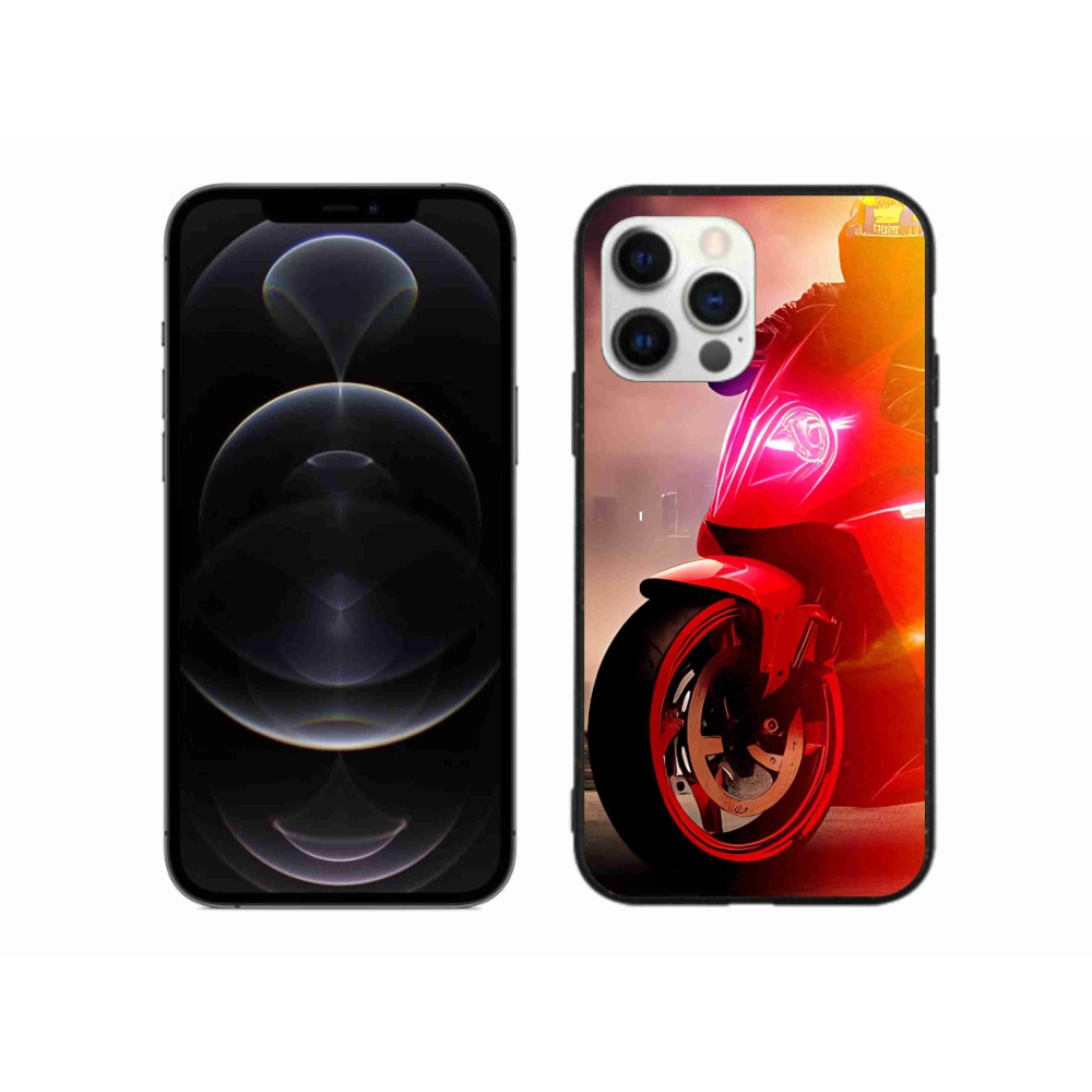 Zselés borítás mmCase iPhone 12 Pro Max készülékhez - motorbicikli