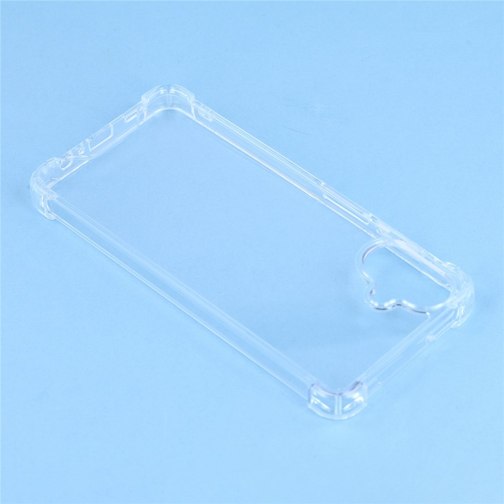 Átlátszó zselés tok szilárd hátlappal és megerősített sarkokkal a Samsung Galaxy A07 4G készüléken