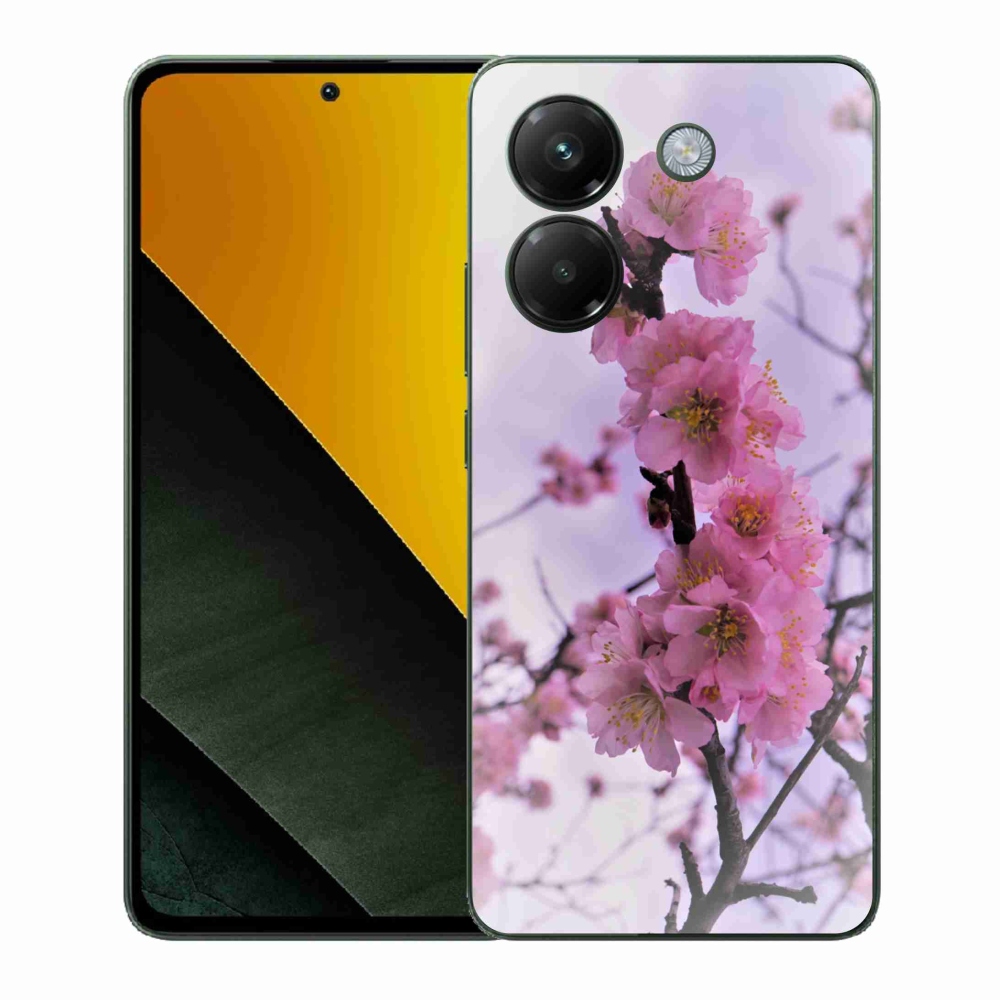 Gél borító mmCase a Xiaomi Poco M7 Pro 5G számára - virágok 7