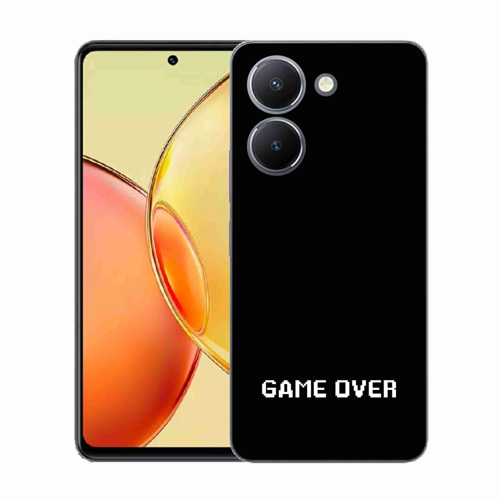 Gél borító mmCase a Vivo Y36-hoz - játék fekete háttérrel