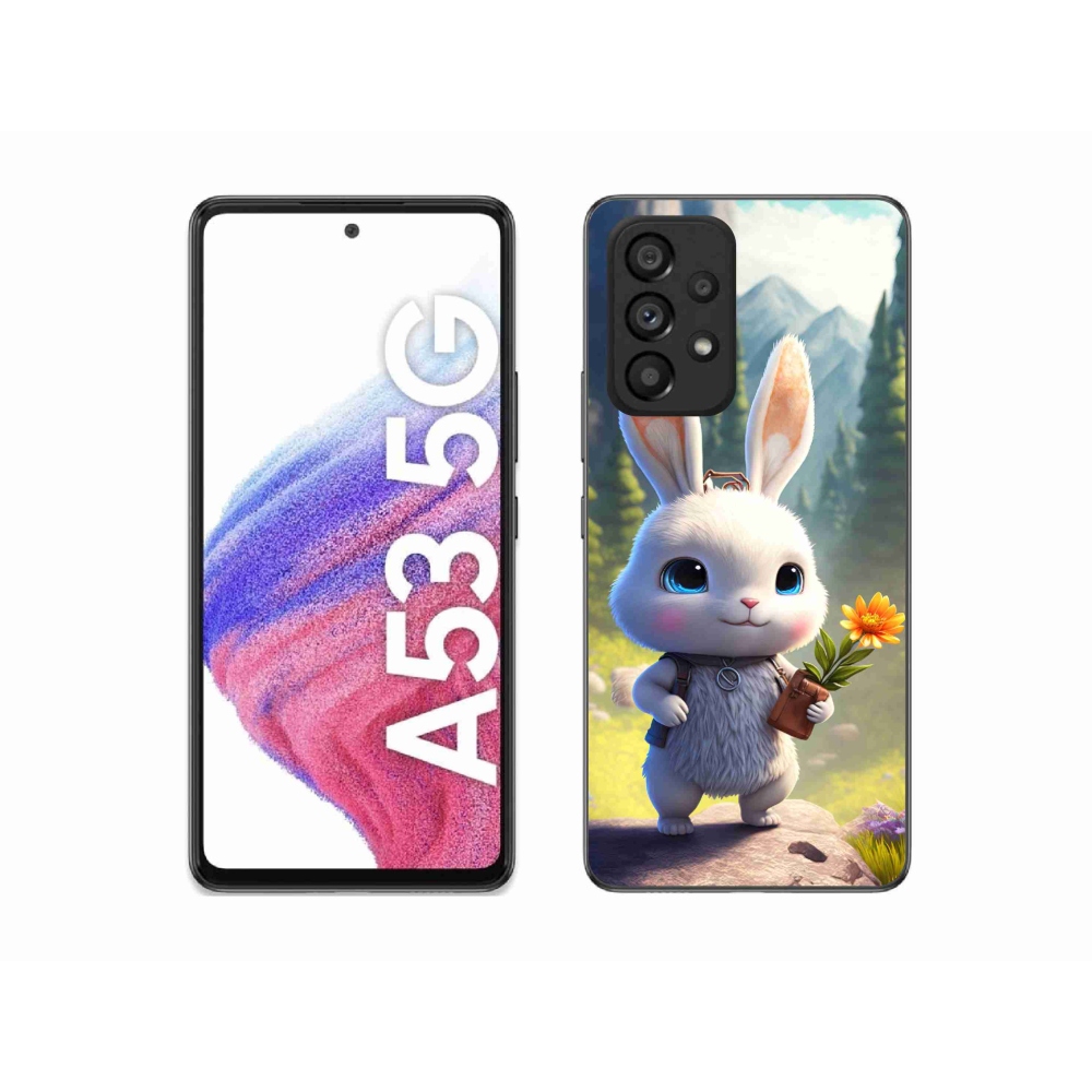 Gél védőhuzat mmCase Samsung Galaxy A53 5G - aranyos nyuszi