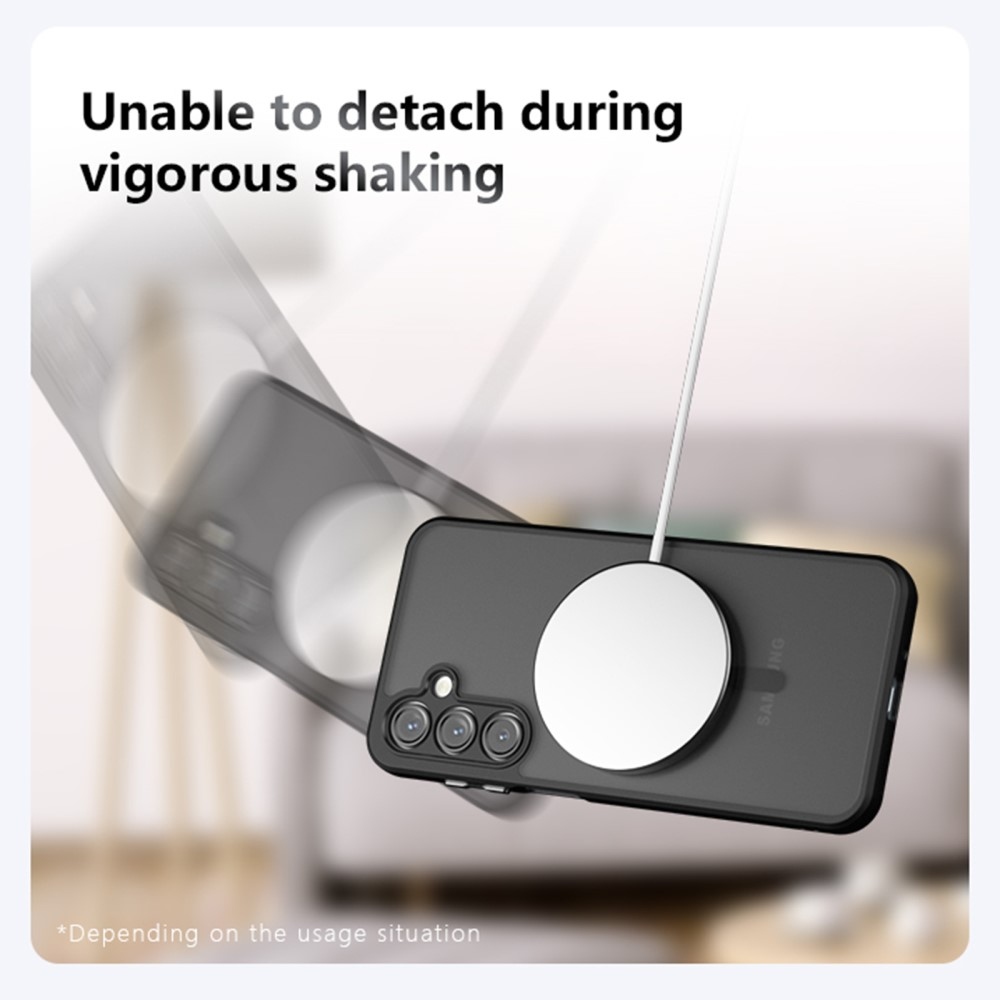 Matta zselés tok MagSafe-val a Samsung Galaxy A16 4G/5G készülékhez - fekete