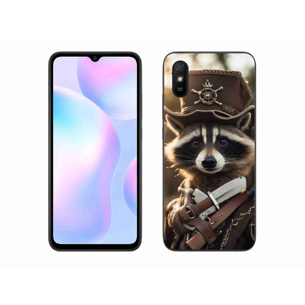 Gél borító mmCase a Xiaomi Redmi 9AT-hoz - mosómedve egyenruhában
