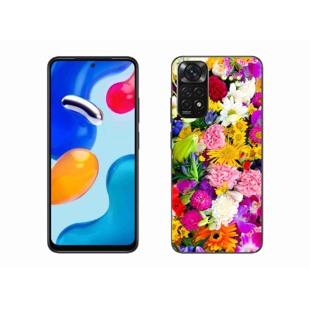 Gél borító mmCase a Xiaomi Redmi Note 11S 4G - virágok 12