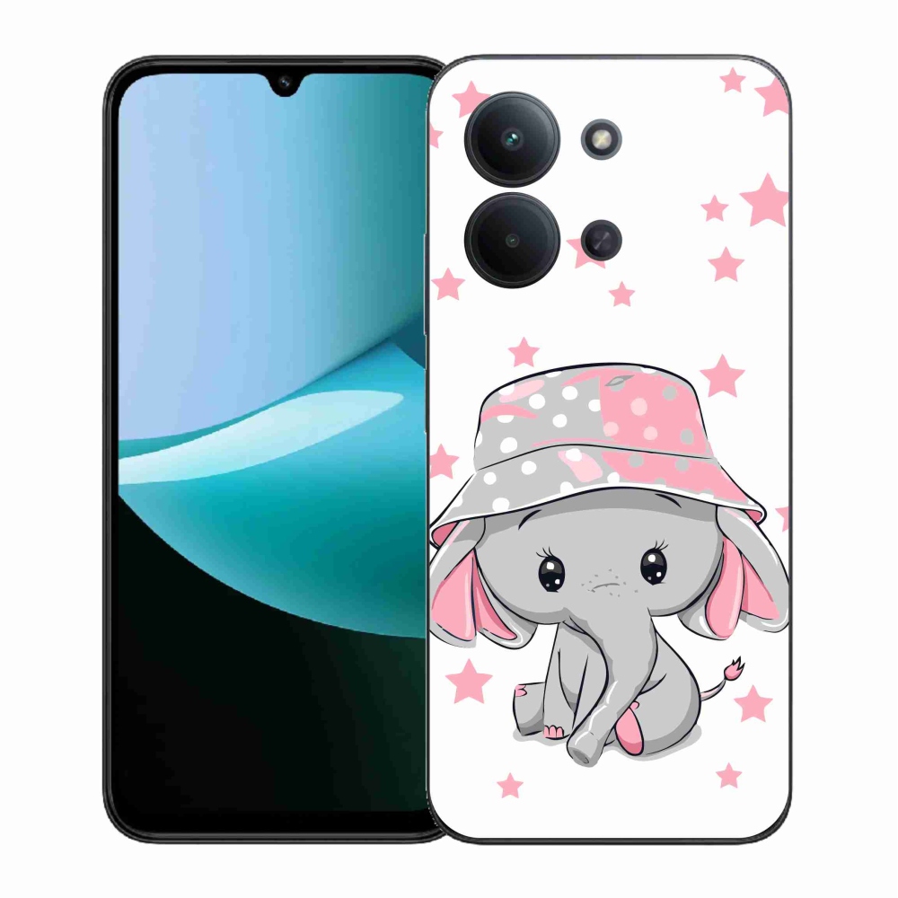 Gél borítás mmCase a Xiaomi Redmi 15C 4G (171mm)/Poco C85 4G (171mm) - rózsaszín elefánthoz