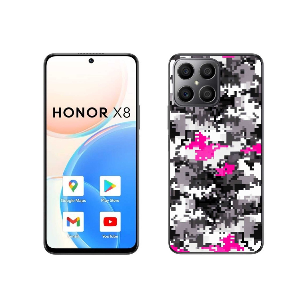 Zselés borítás mmCase a Honor X8 4G-hez - álcázó minta 4