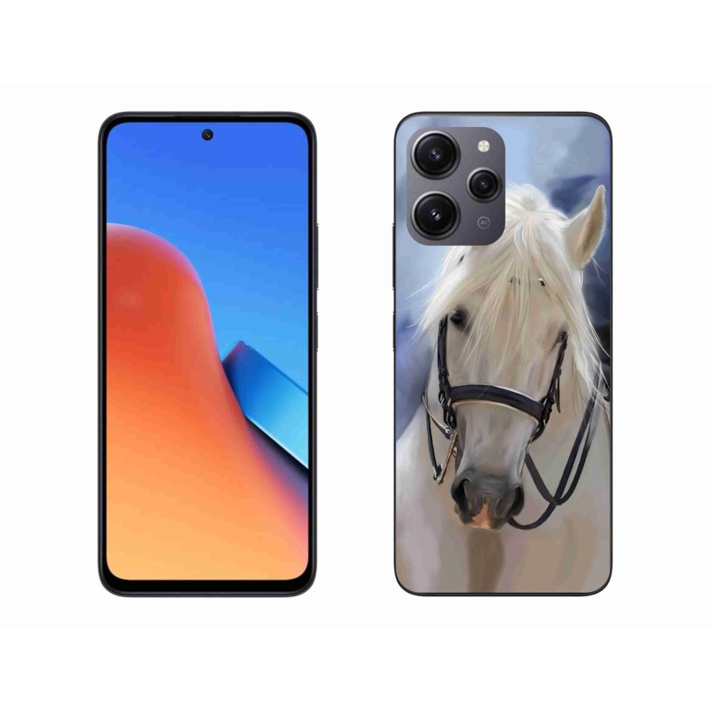 Gél borítás mmCase a Xiaomi Redmi 12-hez - fehér ló
