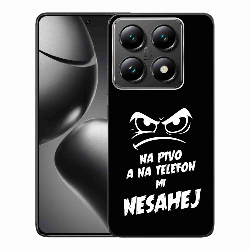 Gél borítás mmCase a Xiaomi 14T Pro - sör motívum 2 fekete háttérrel