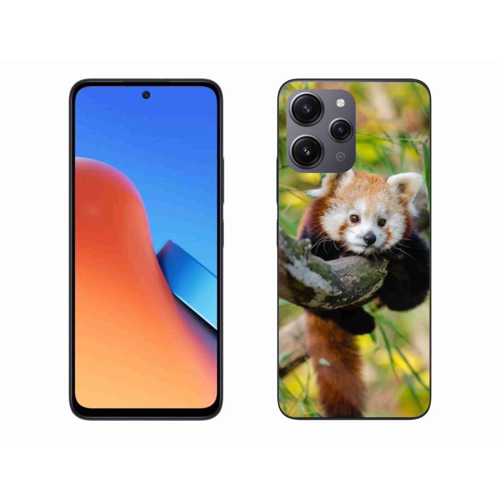 Gél borítás mmCase a Xiaomi Redmi 12-hez - panda piros