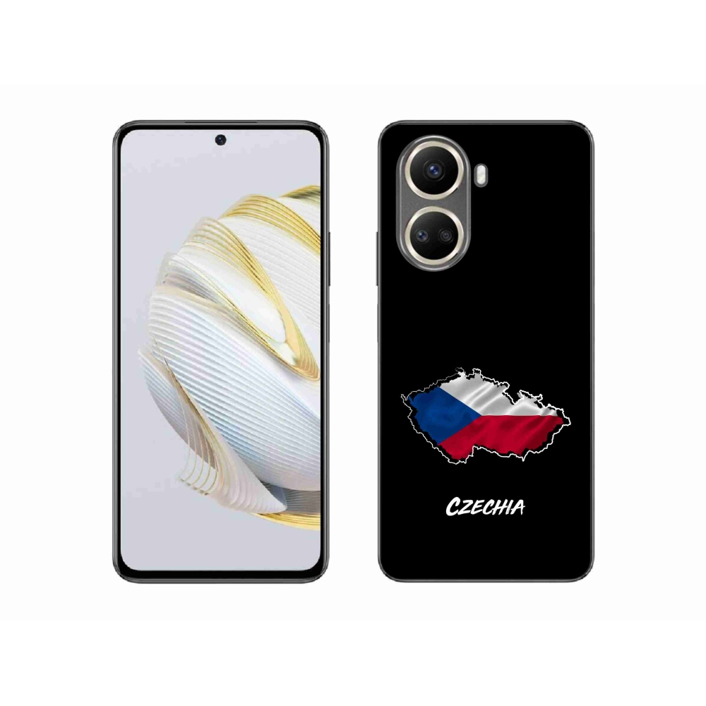 Gél borítás mmCase a Huawei Nova 10 SE-hez - Csehország fekete háttérrel