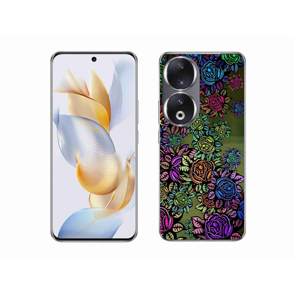 Zselés borítás mmCase a Honor 90 - virágokhoz 6