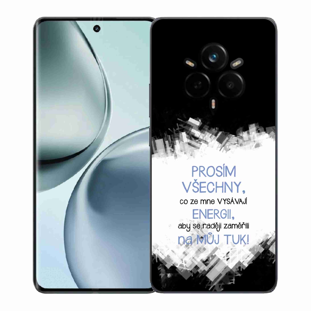 Gél borító mmCase a Realme 14 Pro 5G készülékhez - vicces szöveg 1 kék