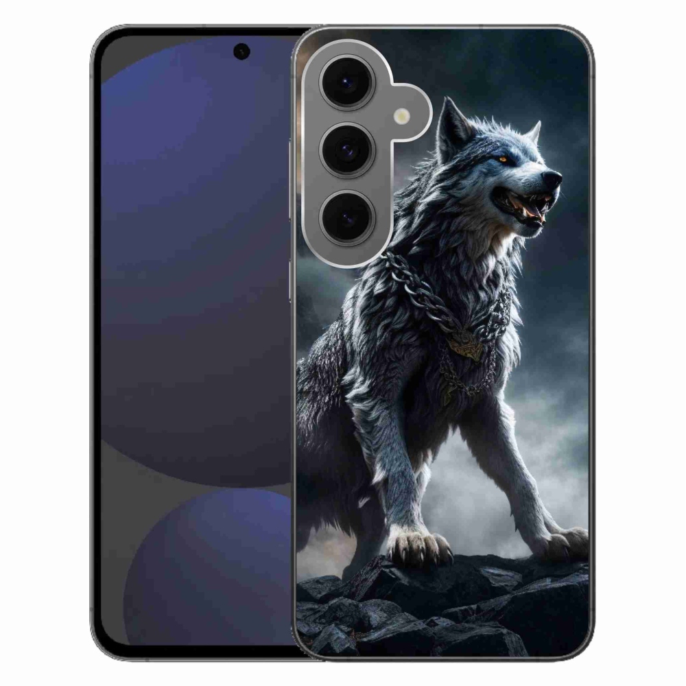 Zselés borítás mmCase Samsung Galaxy S24 FE készülékhez - farkas 1