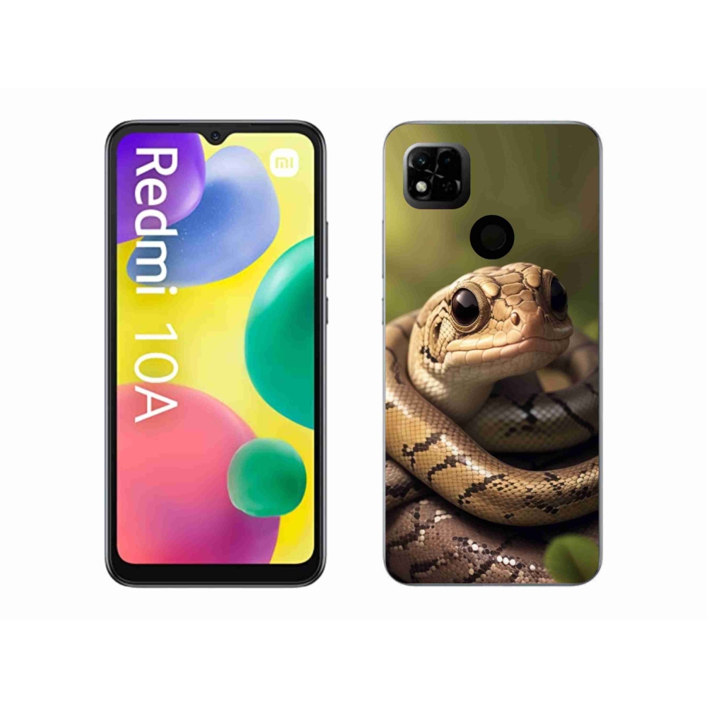 Gél borítás mmCase a Xiaomi Redmi 10A számára - kígyó 1