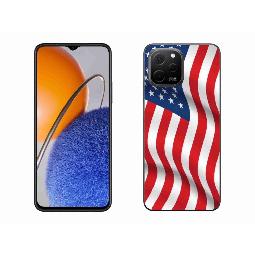 Gél borítás mmCase a Huawei Nova Y61 készülékhez - amerikai zászló