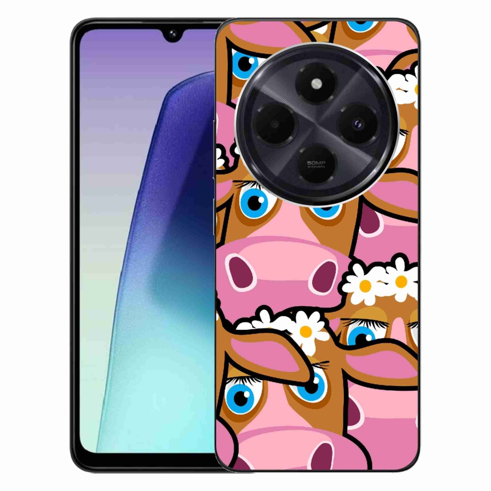 Gél borítás mmCase a Xiaomi Redmi 14C/Poco C75-hez - karikatúrás tehenek