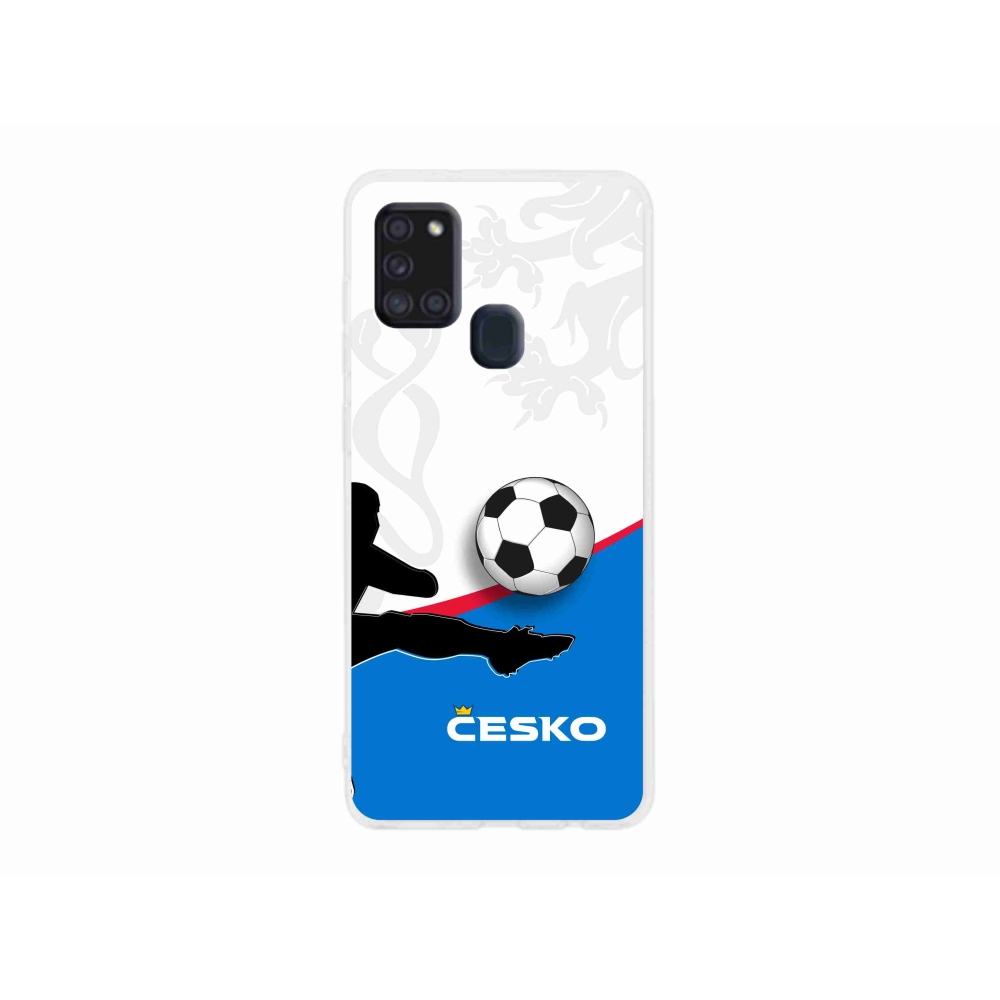 Gél borítás mmCase Samsung Galaxy A21s - futball Csehország 3