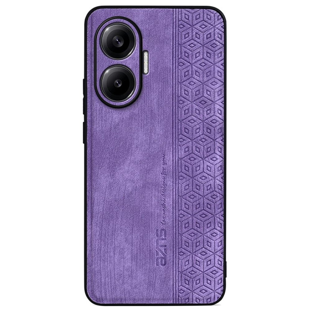 AZNS zselés tok PU bőrrel borítva Xiaomi Poco F7 5G - lila