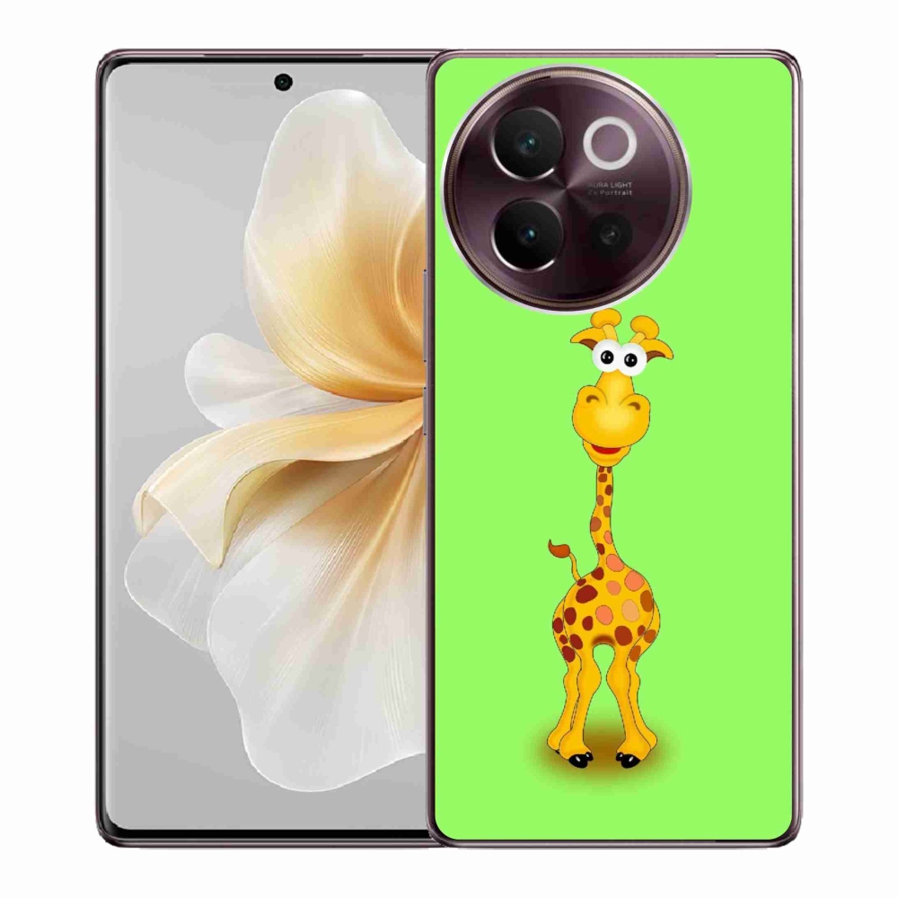 Gél borítás mmCase a Vivo V40 Lite 5G készülékhez - rajzfilm zsiráf