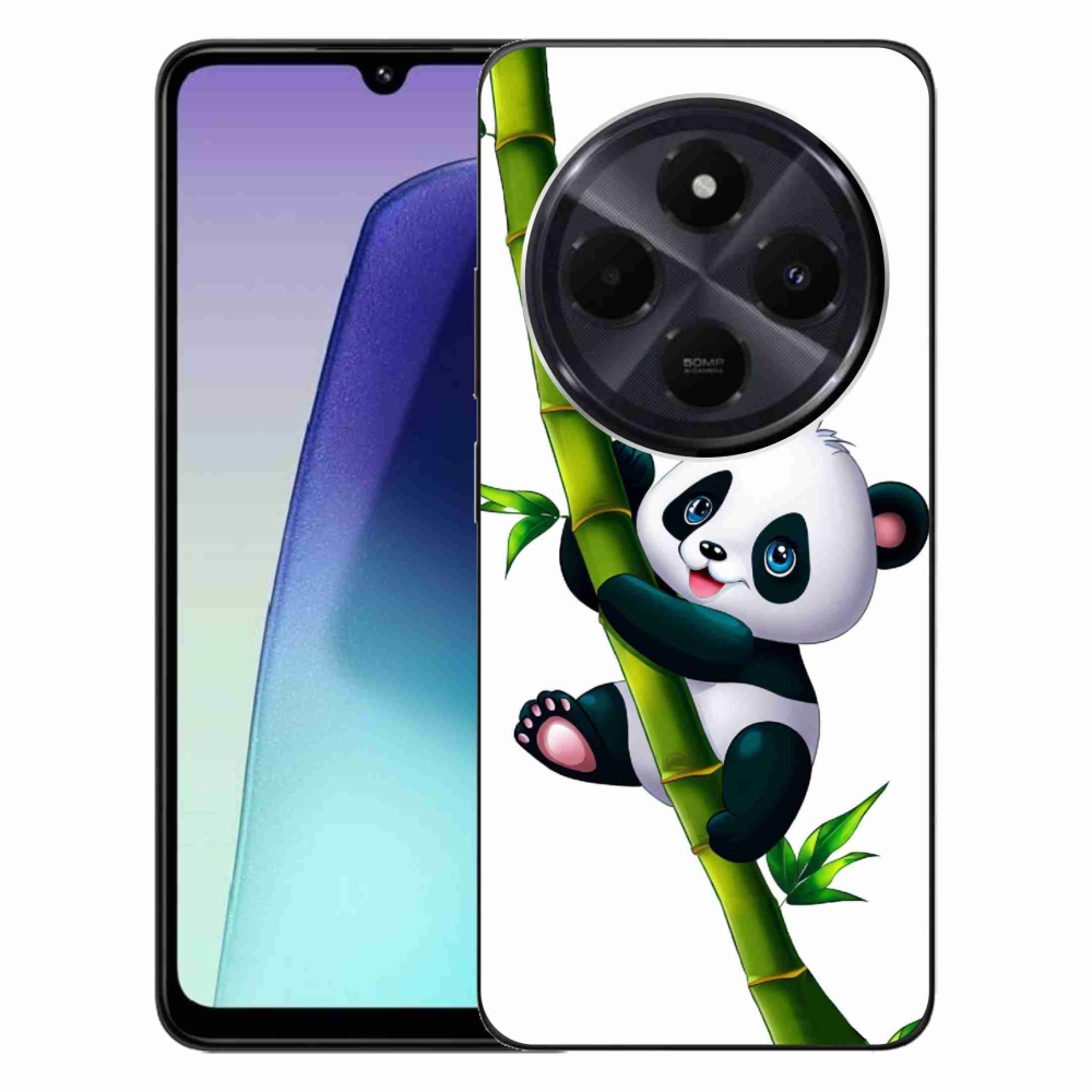 Gél borítás mmCase a Xiaomi Redmi 14C/Poco C75-hez - panda a bambuszon