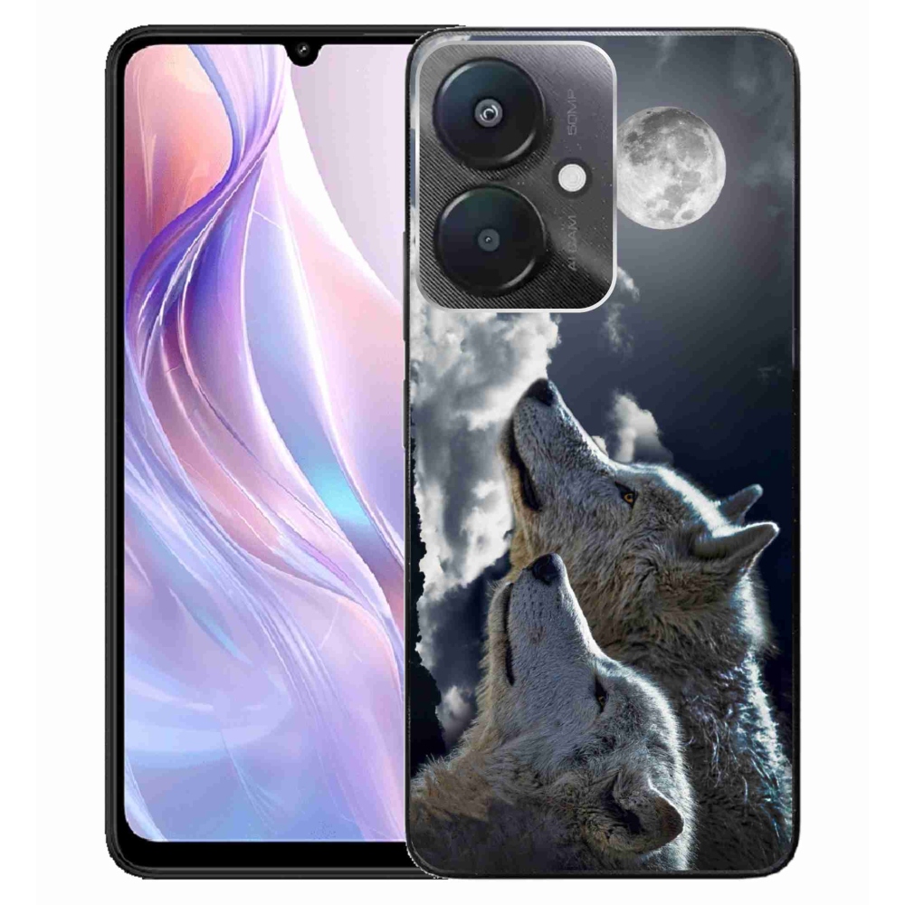 Gél borítás mmCase a Xiaomi Redmi 13C 5G - farkasok számára