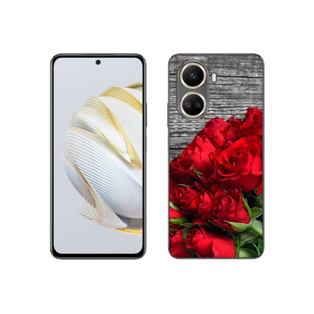 Gél borítás mmCase a Huawei Nova 10 SE-hez - piros rózsa
