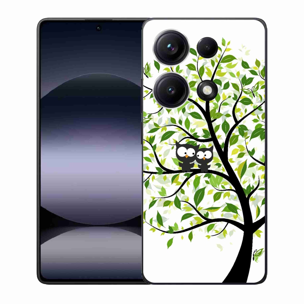 Gél borító mmCase a Xiaomi Redmi Note 14S-hez - baglyok a fán