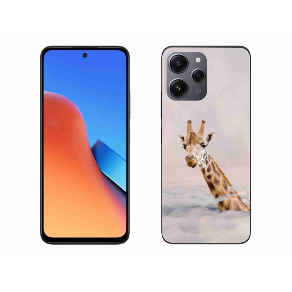 Gél borítás mmCase a Xiaomi Redmi 12-hez - zsiráf a felhőkben