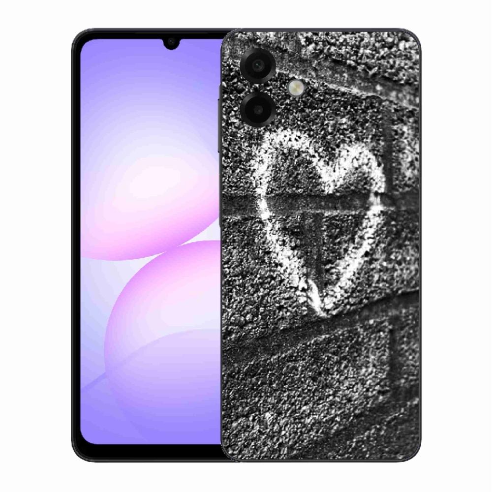 Gél borítás mmCase Samsung Galaxy A07 4G - szív a falon