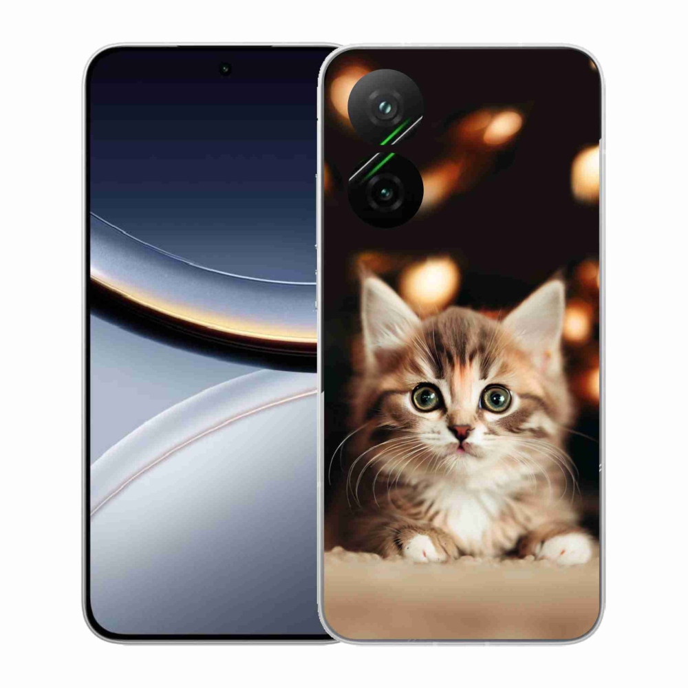 Gél borító mmCase a Xiaomi Poco F7 5G számára - aranyos cica 2