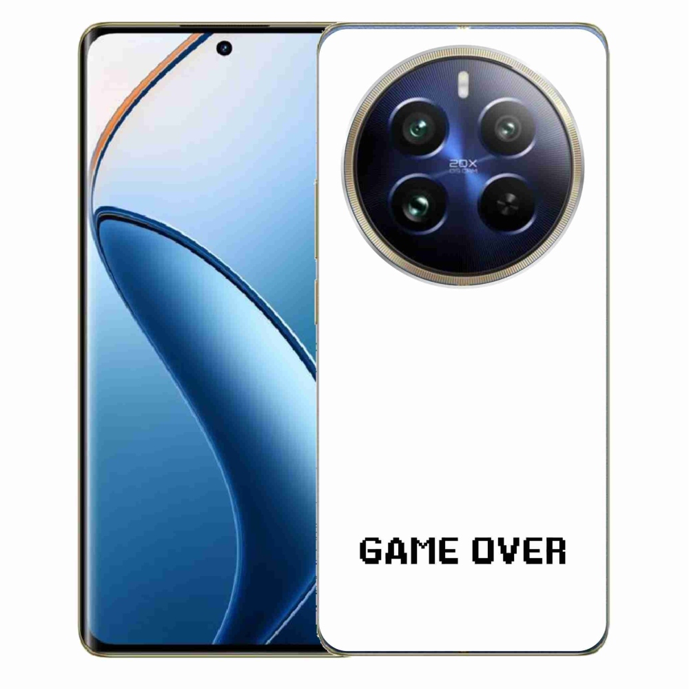 Gél borítás mmCase a Realme 12 Pro 5G/12 Pro+ 5G számára - játék fehér háttérrel