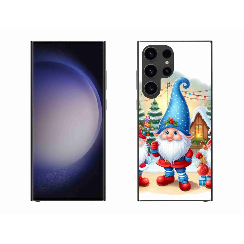 Gél borítás mmCase Samsung Galaxy S23 Ultra 5G - karácsonyi manókhoz