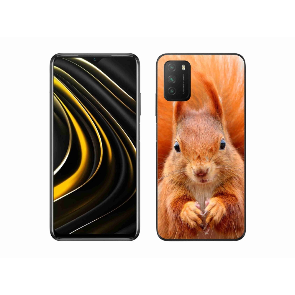Gél borítás mmCase a Xiaomi Poco M3 készülékhez - mókus