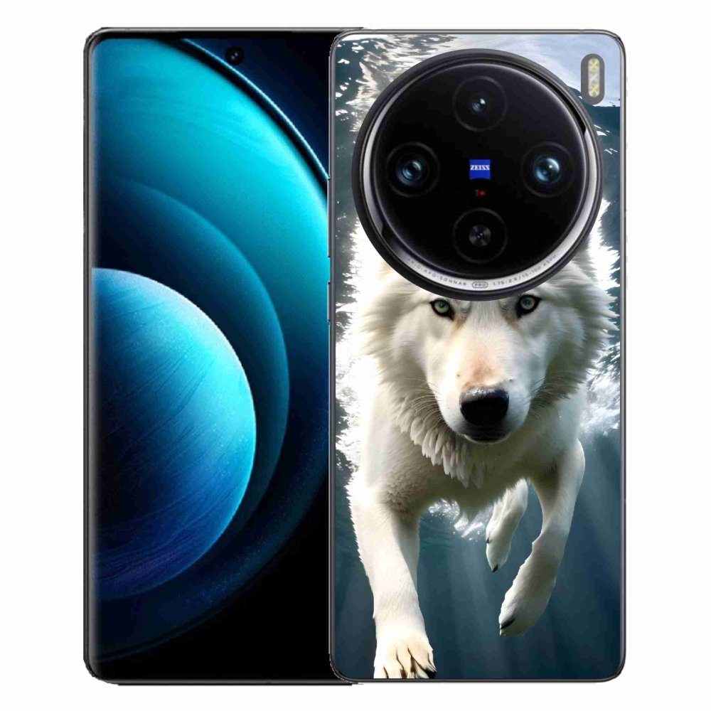 Gél védőburkolat mmCase a Vivo X100 Pro 5G készülékhez - fehér farkas