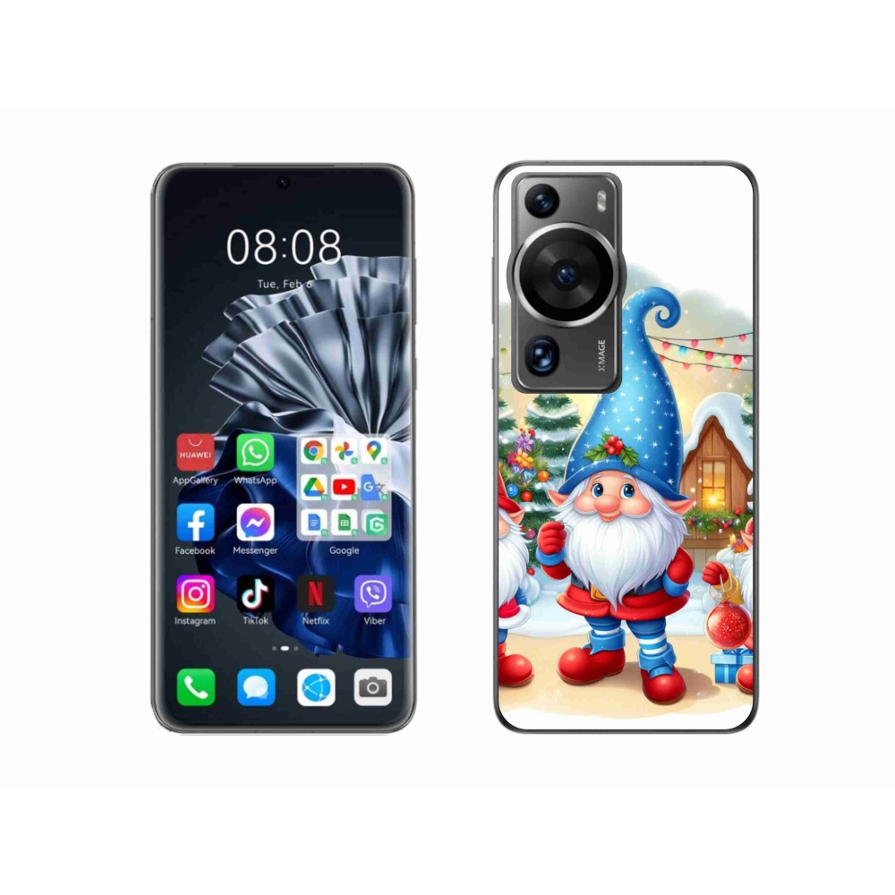 Gél borítás mmCase a Huawei P60 Pro számára - Karácsonyi manók