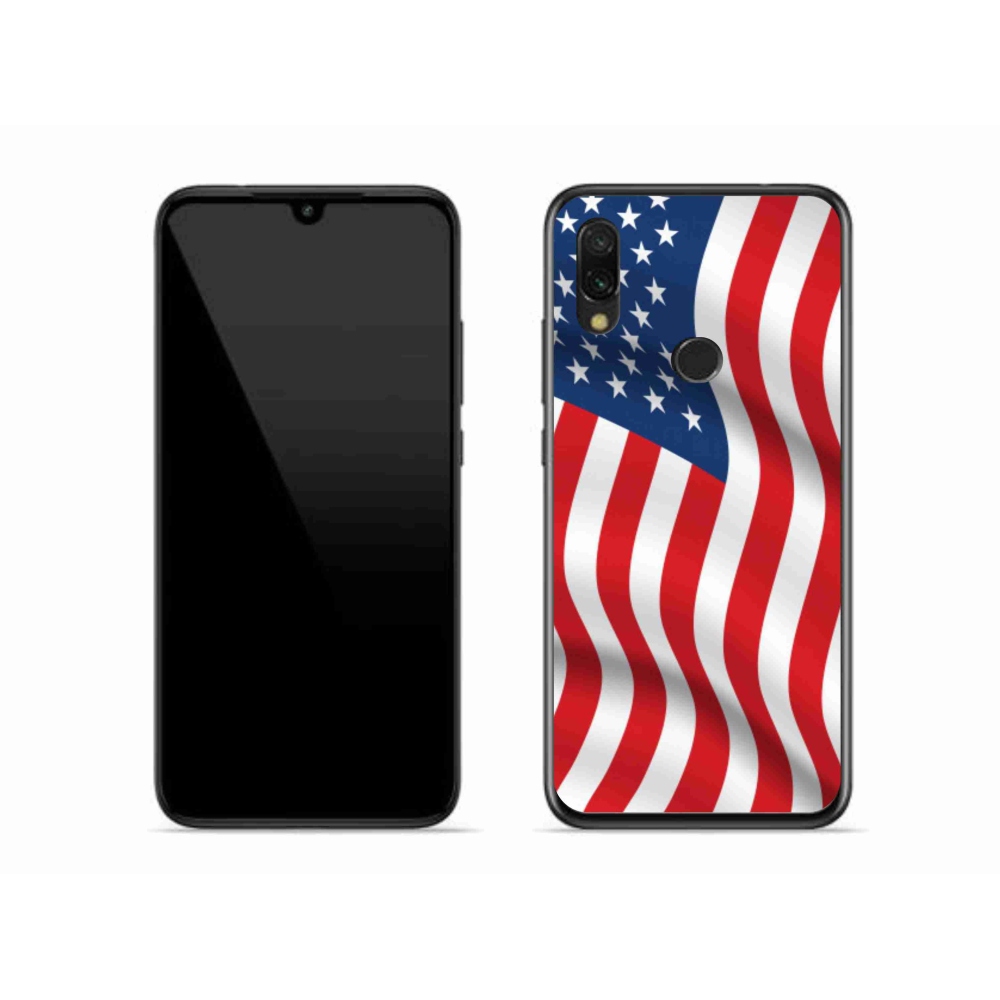 Gél borítás mmCase a Xiaomi Redmi 7-hez - amerikai zászló