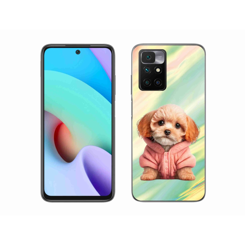 Gél borítás mmCase a Xiaomi Redmi 10/Redmi 10 (2022) - pulóveres kiskutya