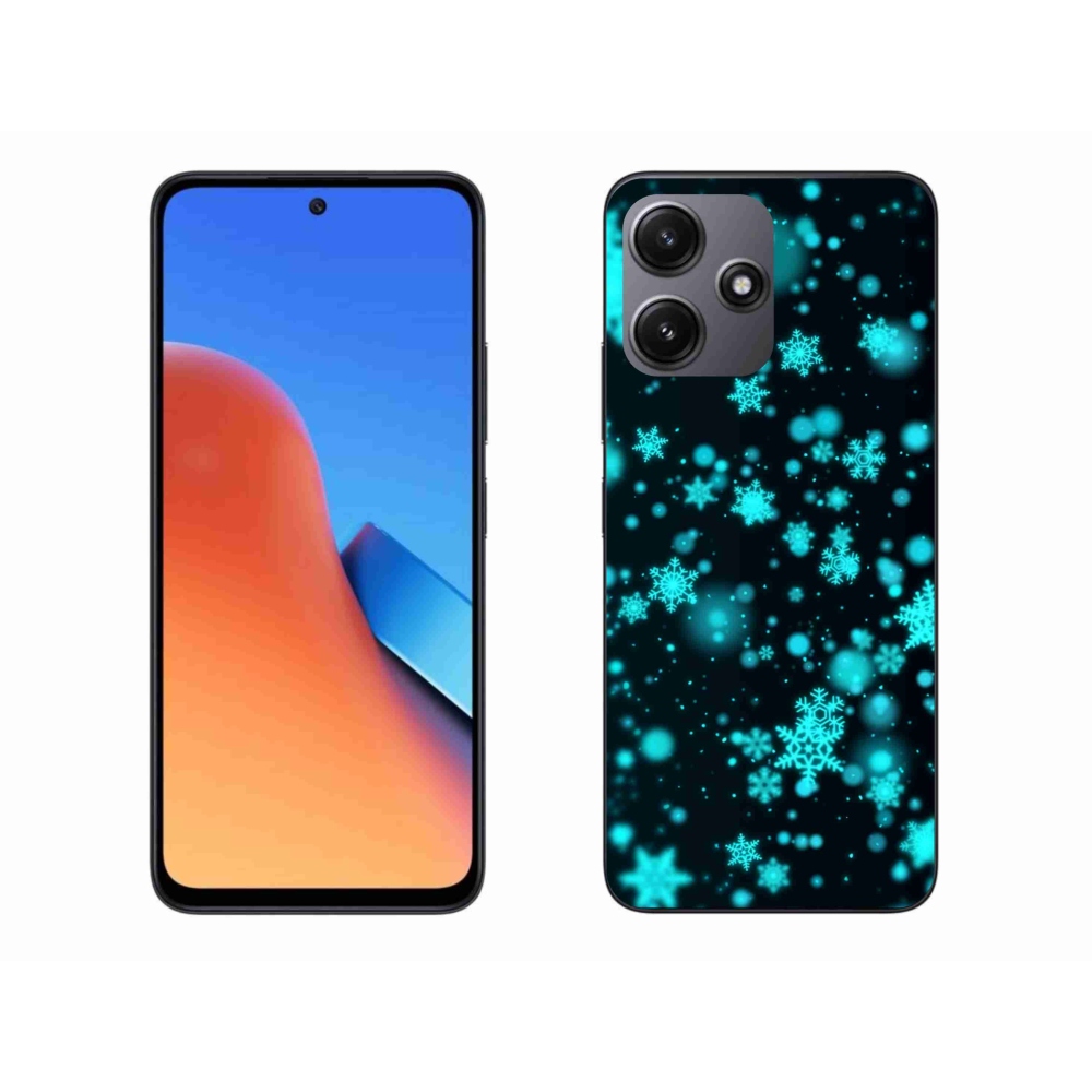 Gél borító mmCase a Xiaomi Redmi 12 5G-hez - hópelyhek 1