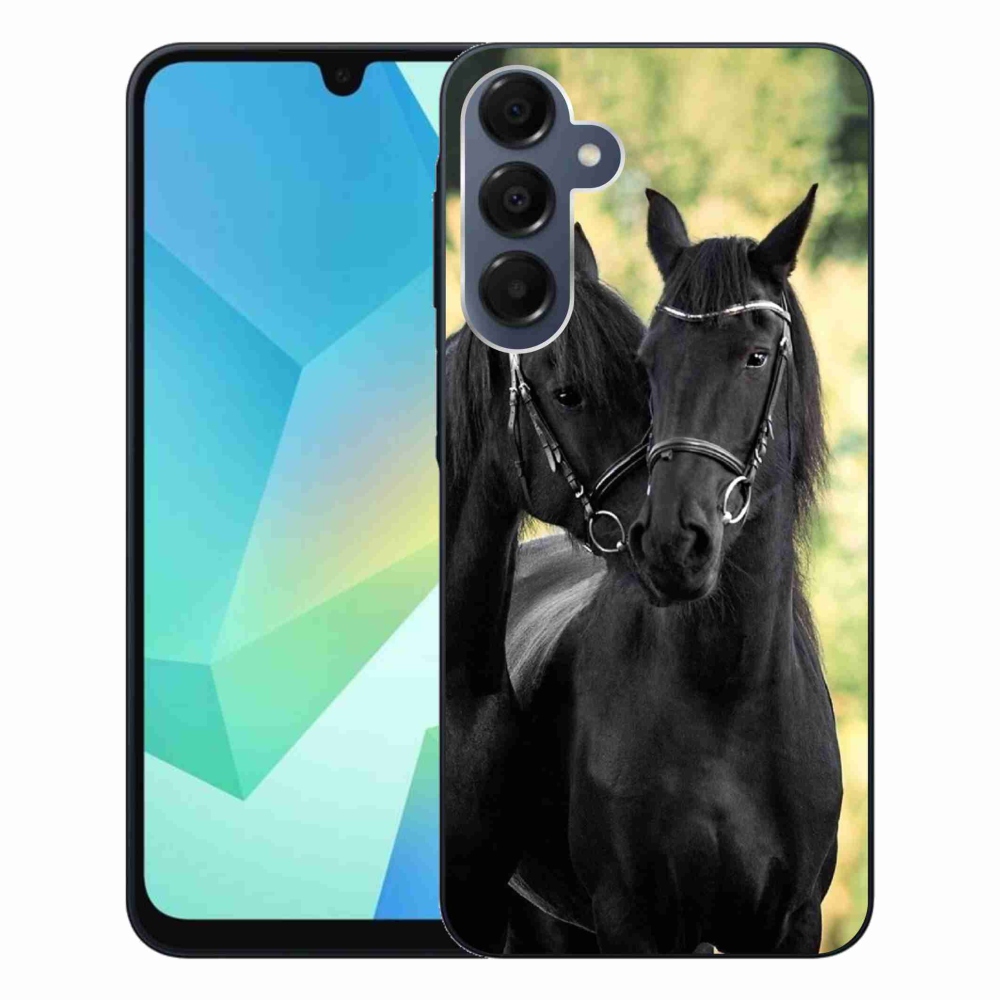 Zselés borítás mmCase Samsung Galaxy A16 4G/5G - két fekete ló