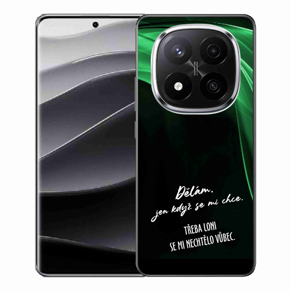 Gél borító mmCase a Xiaomi Redmi Note 14 Pro+ 5G számára - vicces szöveg 12 fekete háttérrel