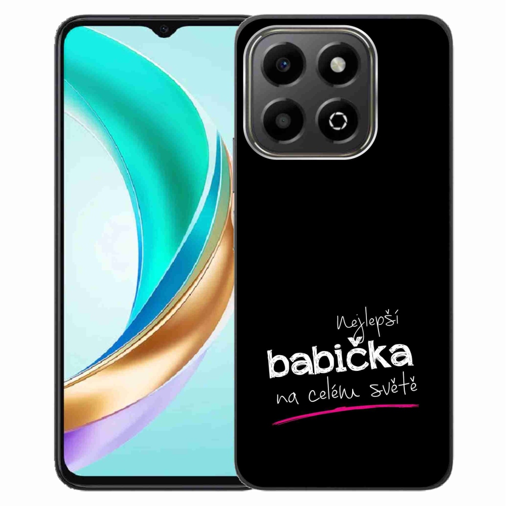 Gél borító mmCase a Honor X6b számára - Legjobb nagyi 4 fekete háttérrel