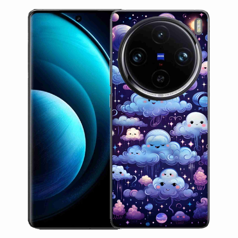 Zselés borítás mmCase a Vivo X100 Pro 5G készülékhez - felhők