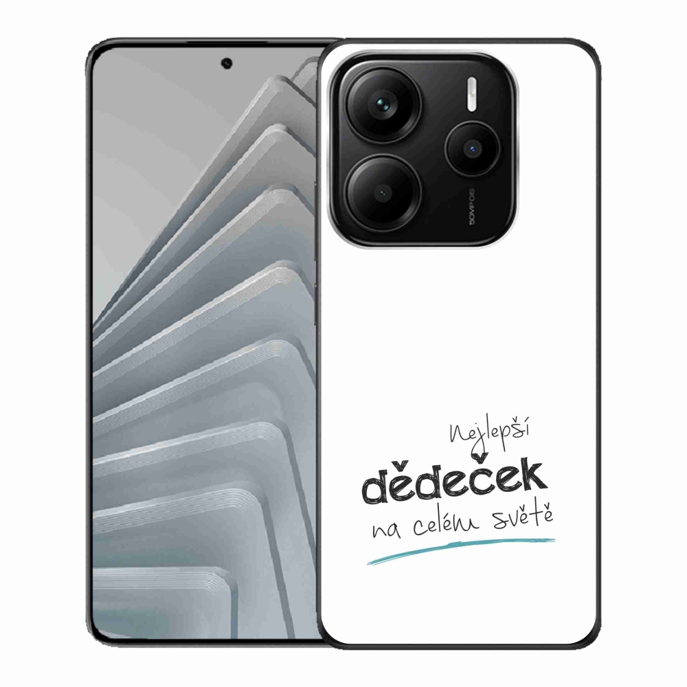 Gél borító mmCase a Xiaomi Redmi Note 14 5G - a legjobb nagypapa 3 fehér háttérrel